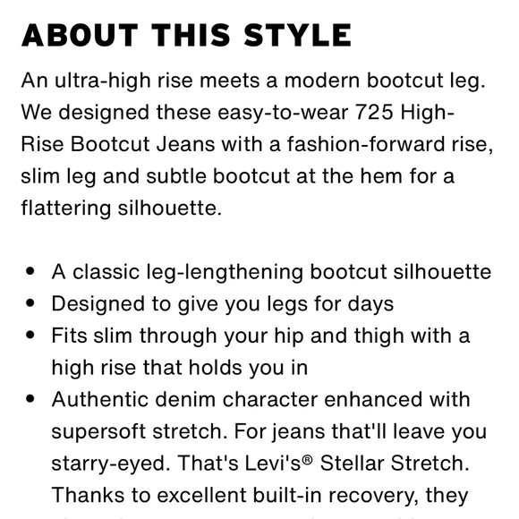 Lev’s 725 High rise bootcut light wash - Picture 10 of 16